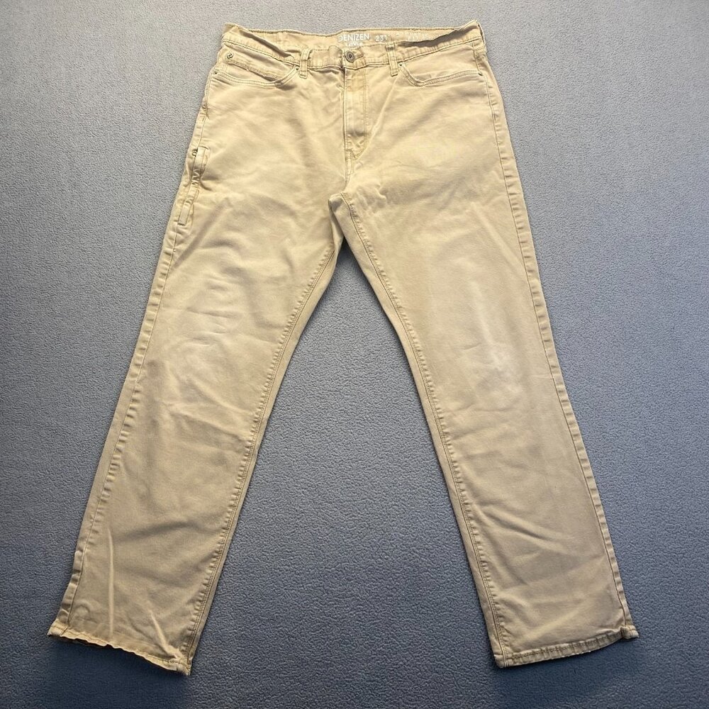 Denizen Levis 231 Mens Pants Size 38X32 Beige Athletic Fit